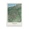 Map of Portage, Indiana, 12 x 18 inch unframed archival matte print