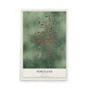 Map of Portland, Indiana, 12 x 18 inch unframed archival matte print