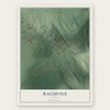 Ragsdale, Indiana map print, the full design