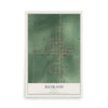 Map of Richland, Indiana, 12 x 18 inch unframed archival matte print
