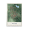 Map of Rockville, Indiana, 12 x 18 inch unframed archival matte print
