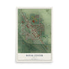 Map of Royal Center, Indiana, 12 x 18 inch unframed archival matte print