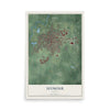 Map of Seymour, Indiana, 12 x 18 inch unframed archival matte print