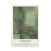 Map of Sharpsville, Indiana, 12 x 18 inch unframed archival matte print