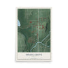 Map of Spring Grove, Indiana, 12 x 18 inch unframed archival matte print