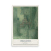 Map of Springport, Indiana, 12 x 18 inch unframed archival matte print