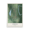 Map of Spurgeon, Indiana, 12 x 18 inch unframed archival matte print
