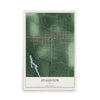 Map of Staunton, Indiana, 12 x 18 inch unframed archival matte print