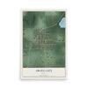 Map of Switz City, Indiana, 12 x 18 inch unframed archival matte print
