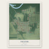 Thayer, Indiana map print, the full design