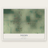 Tocsin, Indiana map print, the full design