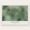 Twelve Mile, Indiana map print, the full design