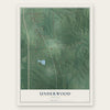 Underwood, Indiana map print, the full design