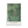 Map of West Lebanon, Indiana, 12 x 18 inch unframed archival matte print