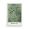 Map of Whitestown, Indiana, 12 x 18 inch unframed archival matte print