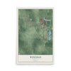 Map of Winfield, Indiana, 12 x 18 inch unframed archival matte print