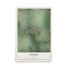 Map of Yeoman, Indiana, 12 x 18 inch unframed archival matte print
