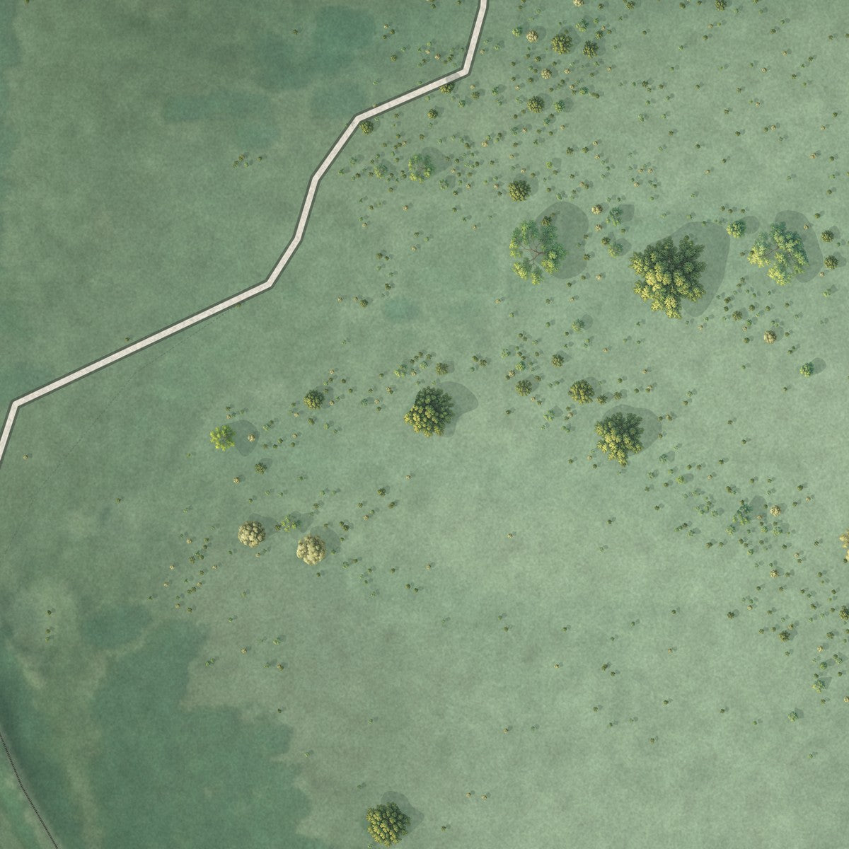 Second close-up of the map of Benedict, Kansas print showing more streets and buildings
