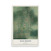 Map of Blue Mound, Kansas, 12 x 18 inch unframed archival matte print