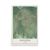 Map of Blue Rapids, Kansas, 12 x 18 inch unframed archival matte print