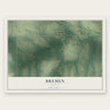 Bremen, Kansas map print, the full design
