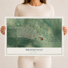 Map of Brookville, Kansas, 12 x 18 inch unframed archival matte print