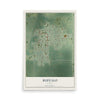 Map of Buffalo, Kansas, 12 x 18 inch unframed archival matte print