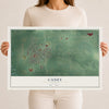 Map of Caney, Kansas, 12 x 18 inch unframed archival matte print