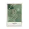 Map of Cassoday, Kansas, 12 x 18 inch unframed archival matte print