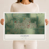 Map of Claflin, Kansas, 12 x 18 inch unframed archival matte print