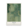Map of Dunlap, Kansas, 12 x 18 inch unframed archival matte print