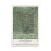 Map of Eastborough, Kansas, 12 x 18 inch unframed archival matte print