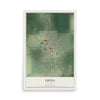 Map of Edna, Kansas, 12 x 18 inch unframed archival matte print
