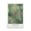 Map of Ellsworth, Kansas, 12 x 18 inch unframed archival matte print