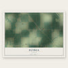 Elyria, Kansas map print, the full design