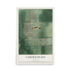 Map of Garden Plain, Kansas, 12 x 18 inch unframed archival matte print