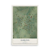 Map of Hamilton, Kansas, 12 x 18 inch unframed archival matte print