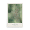 Map of Kanopolis, Kansas, 12 x 18 inch unframed archival matte print
