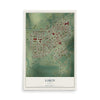Map of Lakin, Kansas, 12 x 18 inch unframed archival matte print