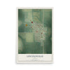 Map of Lincolnville, Kansas, 12 x 18 inch unframed archival matte print