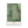 Map of Luray, Kansas, 12 x 18 inch unframed archival matte print