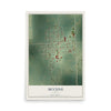 Map of McCune, Kansas, 12 x 18 inch unframed archival matte print