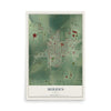 Map of Meriden, Kansas, 12 x 18 inch unframed archival matte print