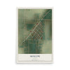 Map of Moscow, Kansas, 12 x 18 inch unframed archival matte print