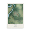 Map of Oketo, Kansas, 12 x 18 inch unframed archival matte print