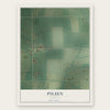 Pilsen, Kansas map print, the full design