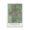 Map of Prairie Village, Kansas, 12 x 18 inch unframed archival matte print