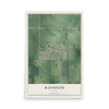 Map of Randolph, Kansas, 12 x 18 inch unframed archival matte print