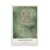 Map of Sharon Springs, Kansas, 12 x 18 inch unframed archival matte print