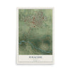 Map of Syracuse, Kansas, 12 x 18 inch unframed archival matte print